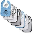 thumbnail image 5 of Hudson Baby Infant Boy Cotton Bibs 7pk, Gentlemen, One Size, 5 of 5