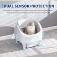 thumbnail image 1 of EDTara Self Cleaning Automatic Cat Litter Box, Odor-Free Waste Disposal With Trash Bags, Large Waste Bin, Open-Top Design, and App Control for Multiple Cats, 1 of 8