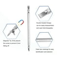 thumbnail image 4 of Uxcell 2pcs Punta de destornillador magnética de doble extremo 6mm PH2/SL6 6"/150mm 1/4" Shank Phillips cruzado ranurado plano, 4 of 7