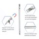 thumbnail image 4 of Uxcell 2pcs Punta de destornillador magnética de doble extremo 6mm PH2/SL6 6"/150mm 1/4" Shank Phillips cruzado ranurado plano, 4 of 7
