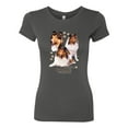 thumbnail image 2 of If It's Not a Collie It's Just a Dog Gift | Womens Dog Lover Slim Fit Junior Tee, Dark Grey, Small, 2 of 4