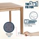 thumbnail image 5 of Niveladores para Muebles Stable the Table Paquete de 6 Cuadrados en Nogal, 5 of 7