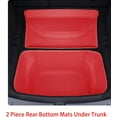 thumbnail image 3 of ZYCHUANGYING Fit Tesla Model Y Juniper Refresh 2026 Full Cover Frunk Mat & Rear Lower Trunk Storage & Inner Storage Mat – 100% Red Genuine Leather, 3 of 4