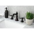 thumbnail image 2 of Kingston Brass FSC1975BX Metropolitan Widespread Bathroom Faucet with Pop-Up Drain, Oil Rubbed Bronze, 2 of 8