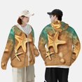 thumbnail image 4 of Balery Starfish And Seashell 1 Sudadera ligera de manga larga con capucha y protección solar UPF 50+ para hombre y mujer, ideal para pesca y running-Medium, 4 of 7