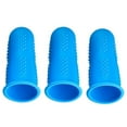 thumbnail image 3 of Silicone Gel Finger Cots & Thumb Protector for Arthritis, 3PCS Silicone Finger Sleeve Covers for Cracking Pain Relief, Durable Reusable Guard for Cuts, Wounds & Injury Support(Green,1.7x0.7"), 3 of 5