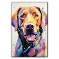 thumbnail image 3 of Labrador Retriever Canvas Wall Art Famous Oil Paintings Monets Watercolor Dog Canvas Funny Dog Canvas Floral Print Abstract Farmhouse Gallery Aesthetic Room Decor for Bedroom Bathroom, 3 of 6