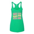 thumbnail image 2 of Wild Bobby, World's Best Bonus Mom Mother's Day Tri-Blend Racerback Tank Top, Envy, Medium, 2 of 6