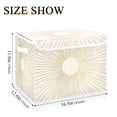 thumbnail image 5 of Yayeee Collapsible Cube Storage Bin with Lid Fabric Closet Decorative Basket with Handles, Sunshine, 5 of 7
