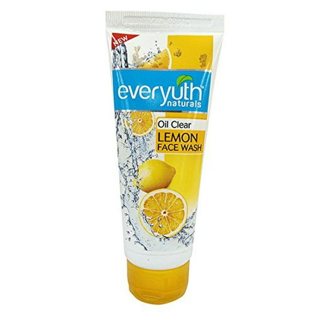 Everyuth Lemon Face Wash 100 Soap Free Facial Gel with Lemon , Green