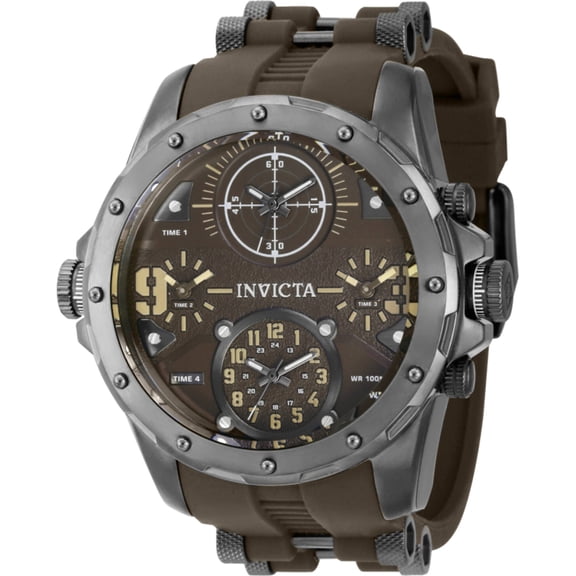 Invicta 39357 Men's Coalition Forces Quartz Brown Dial Strap Watch