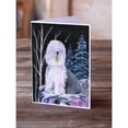 thumbnail image 2 of Starry Night Old English Sheepdog Greeting Cards and Envelopes Pack of 8, 2 of 2