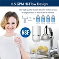 thumbnail image 5 of Waterdrop WD-FC-01 NSF Certified Basic Faucet Filter, 320-Gallon Carbon Fiber Faucet Filtration System, Tap Water Filter, Reduces 94.2% Chlorine, Bad Taste and Odor with One Filter, 5 of 10