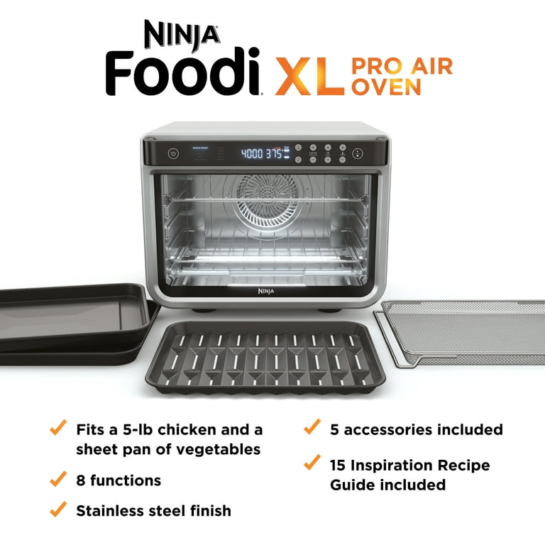 Ninja Foodi 10-in-1 XL Pro Air Fry Oven DT201, Color: Stainless