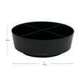 thumbnail image 2 of Mind Reader Snack Carousel, Countertop Organizer, Snack Tray, 12"L x 12"W x 4"H, Black, 2 of 7