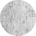 thumbnail image 1 of Ahgly Company Indoor Round Abstract Gray Contemporary Area Rugs, 7' Round, 1 of 1