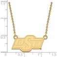thumbnail image 3 of Ss/Gold Plated Sterling Silver With Gp Logoart Oklahoma State U Small Pendant Necklace (18 X 24) Made In United States gp014oks-18, 3 of 5