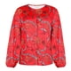 thumbnail image 4 of Blusa holgada de manga larga con estampado floral y cuello en V para mujer Fridja hj4741, 4 of 6