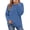 Blue, variant on Pullover Sweatshirts for Women Crewneck Long Sleeve Shirts Casual Tunic Tops Fall Clothes