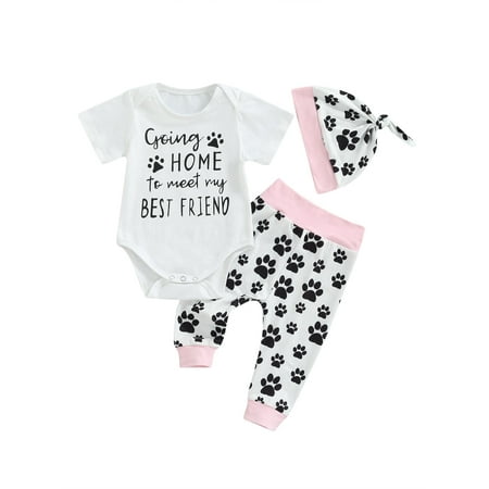 

Newborn Baby Boy Cotton Top Bodysuit Romper Pants Leggings Hat Outfit Clothes