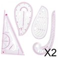 thumbnail image 1 of Kit de Regla Curva Francesa Soledad Herramientas de Costura 4 Uds, 1 of 8