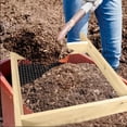 thumbnail image 6 of Large Soil Sieve,44 x34cm (17.32in x 13.39in) Removable and Adjustable Garden Soil Sieve,Garden Sieve for Sifting Soil, Worms, Leaves,Gritty Soil, Sand and Gravel, Fits Wheelbarrow and Handheld, 6 of 7
