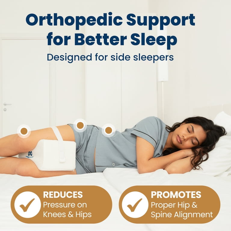 Everlasting Comfort Memory Foam Knee Pillow for Side Sleepers photo 3