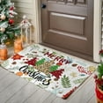 thumbnail image 6 of Christmas Tree Floor Mats, Non Slip Kitchen Mats, Holiday Bathroom Rugs with Anti Fatigue Cushion, Washable Polyester Christmas Decor 15.75x23.62 Inches, White, 6 of 7