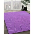 thumbnail image 3 of Ahgly Company Machine Washable Indoor Square Transitional Heliotrope Purple Area Rugs, 7' Square, 3 of 7