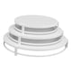 thumbnail image 5 of Juego de 3 soportes para tartas, plato de repostería de metal, moderno estante para tartas, almacenamiento sencillo para postres Blanco, 5 of 7