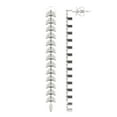 thumbnail image 1 of Sterling Silver Diamond Dangle Earrings (1/2 cttw, I-J Color, I2-I3 Clarity), 1 of 4
