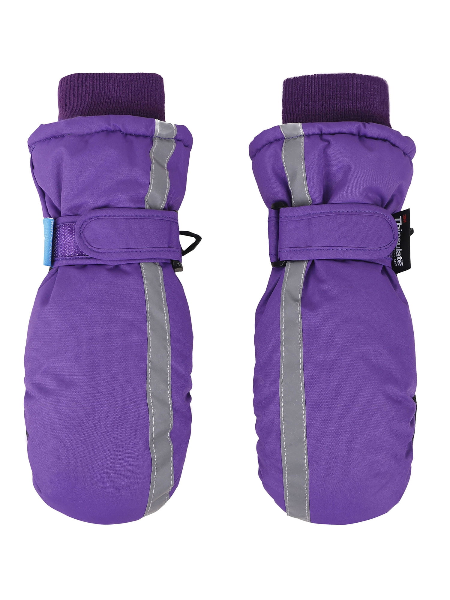 SimpliKids Winter Sports 3M Thinsulate Waterproof Ski Mittens,S,Purple