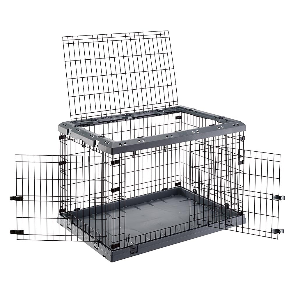 Superior Hybrid ECO Dog Crate and Playpen, 42-inch Dog Crate, Gray