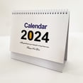 thumbnail image 2 of vnanda Eco-friendly Desk Calendar English Desk Calendar Simple Style Plan Book Spiral Coil Page Turning Date Recording 12 Monthly Calendar for Planning Event, 2 of 8