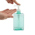 thumbnail image 3 of Unique Bargains 1 Pc Simple Square Soap Pump Dispenser for Bathroom Hotel 280ml Clear Lake Blue, 3 of 6