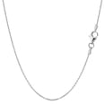 thumbnail image 1 of Sterling Silver Rhodium Plated Cable Chain Necklace, 0.8mm, 18", 1 of 1