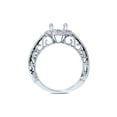 thumbnail image 2 of Bague de Fiançailles Coussin 3/4 Halo Filigrane 14K Or Blanc, 2 of 3