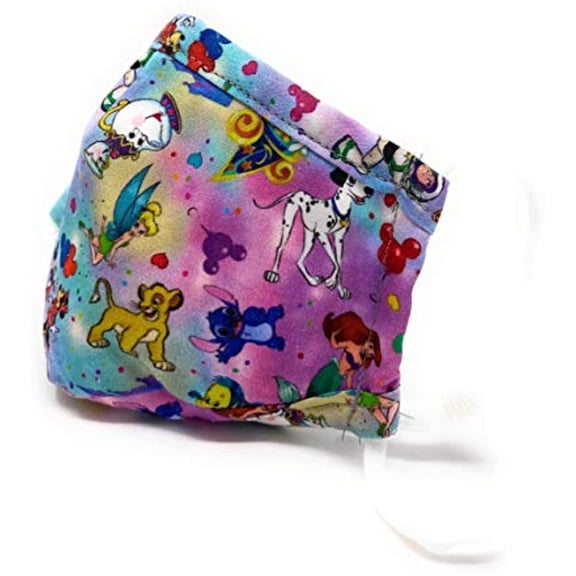 Disney Balloons Tie Dye ADULT Face Mask Nose Clip
