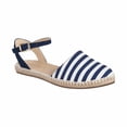 thumbnail image 1 of Balerina mujer alpargata diseño rayado blanco azul Castalia 124-45, 1 of 3