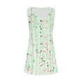 thumbnail image 7 of Tnhcen Women's Spring/Summer Vintage Print Buttoned V-neck Tank Dress Decorative Buttons Lightweight Sleepwear for Beach/Home/Lounging S-2XL, 7 of 7