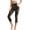 Musical Notes Black, variant on SCRAWLGOD Musical Notes Black Capri Leggings for Women Slim Stretch High Waisted Capri Leggings with Pockets for Women Non See Through Tummy Control Yoga Pants, XS