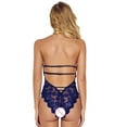 thumbnail image 6 of Odeerbi Crotchless Lingerie Bodysuit for Women 2025 Lace Hollow Out Jumpsuit Pajamas Sexy Underwear Rompers Blue, 6 of 9