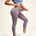 thumbnail image 5 of Zeliretfy Leggings for Women's Solid Color Yoga Leggings Soft Abdominal High Elastic Slim High Waist Yoga Pants Leggings for Women Tummy Control, 5 of 6