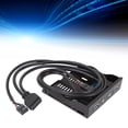 thumbnail image 1 of Panel Frontal De La Unidad De Disquete, Cubo Del Panel Frontal USB 3.0, 3.5 Pulgadas Bay De Disco, 19 Pin A Panel De Interfaz De Sonido HD USB3.0 Para Estuches De Computadora,, 1 of 7