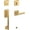 Satin Brass, variant on Baldwin 85386190RENT Soho Right Handed Sectional Single Cylinder Keyed Entry Handleset -