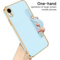 thumbnail image 5 of iPhone XR Case, Phone Cases for iPhone XR, Slim Fit Soft TPU Rubber with Adjustable Wristband Kickstand Scratch Resistant Shockproof Protective Cover for Apple iPhone XR 6.1 Inch, Light Blue, 5 of 17