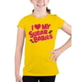 thumbnail image 2 of Officially Licensed Sugar Babies I Love My Sugar Babies Candy Youth's T-shirt, 2 of 3