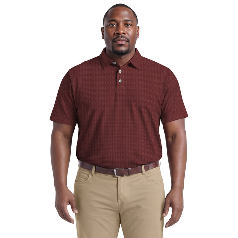 Ben Hogan Performance Men's Two Color Jacquard Polo photo 5