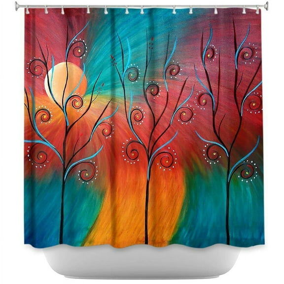 Shower Curtains - DiaNoche Designs - Peacock Inspiration II