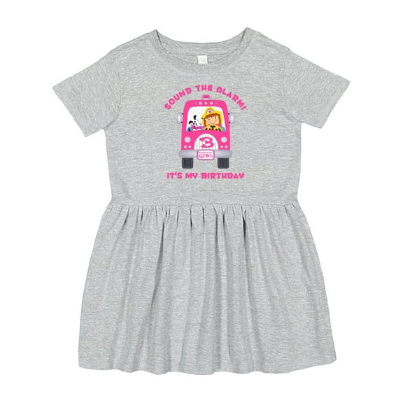 Inktastic Fire Truck Girl 3rd Birthday Girls Toddler Dress